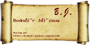 Bodnár Józsua névjegykártya